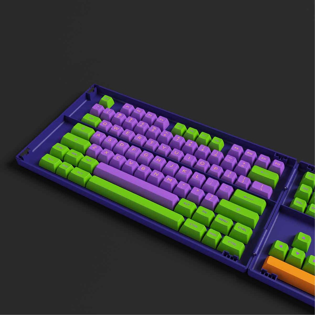 Bộ Keycap Akko EVA-01 (ASA profile/PBT Double-Shot/158 nút)