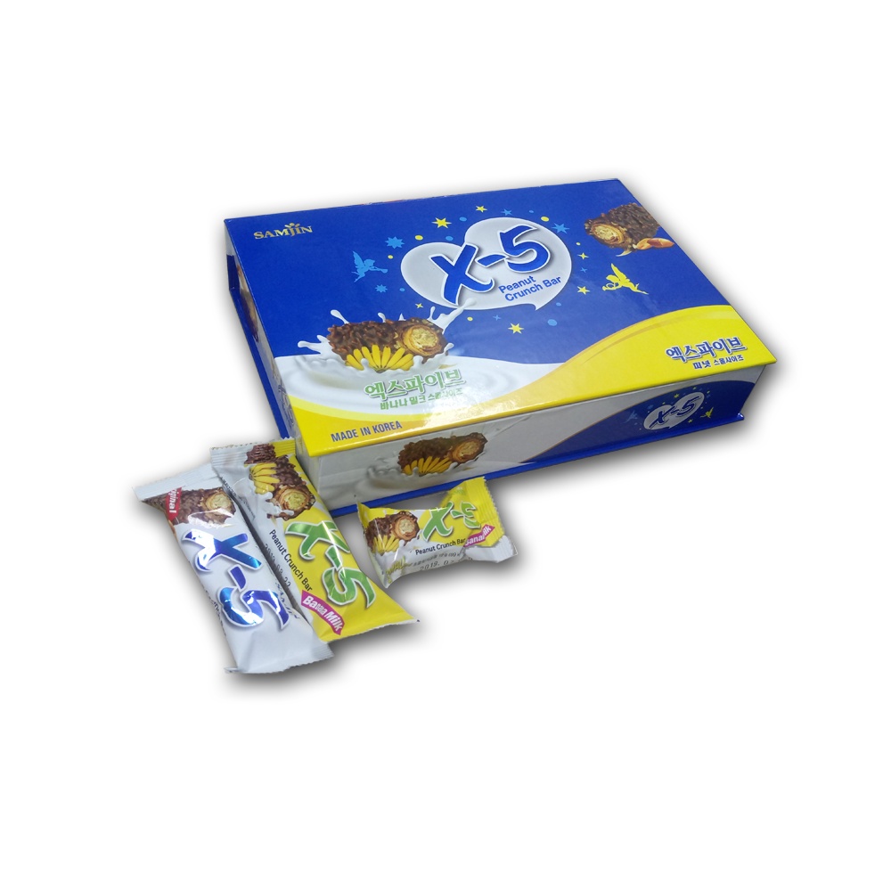 Bánh Socola X-5 Samjin túi, hộp - Hàn Quốc