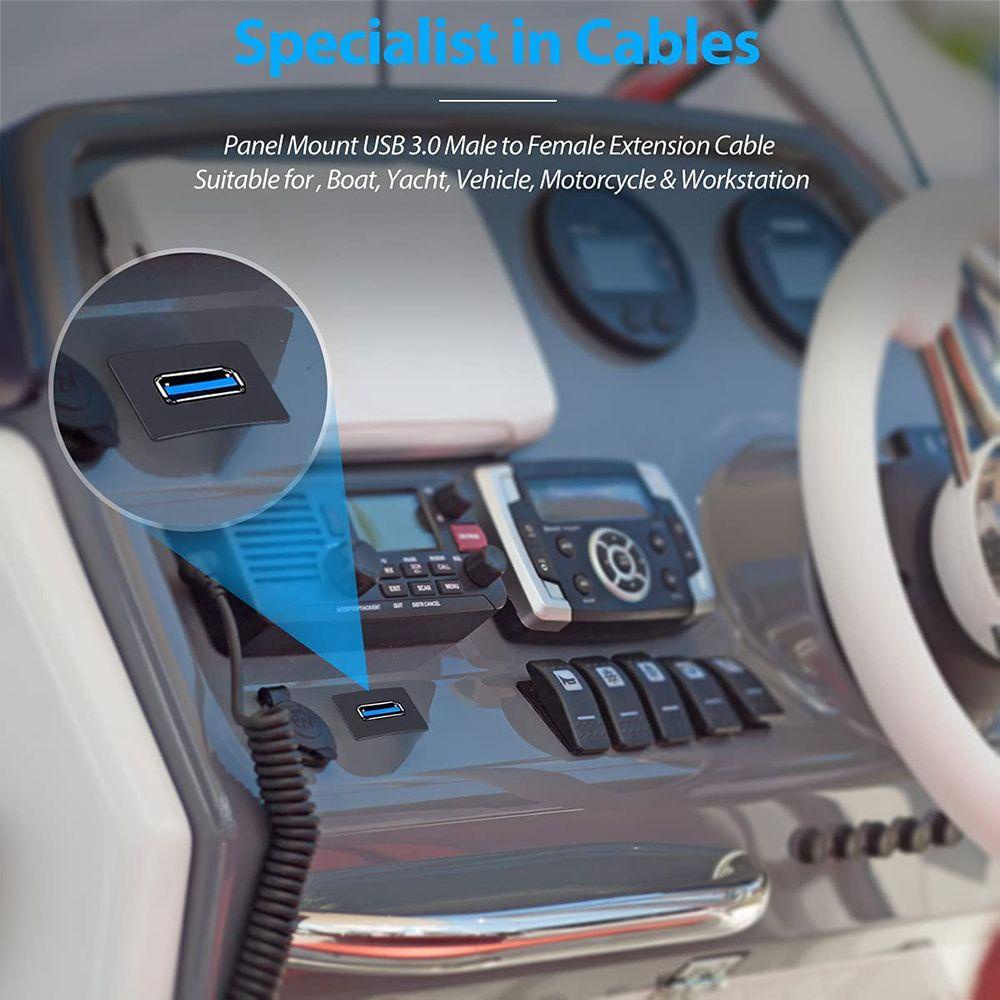 Dây Cáp Nối Dài Bảng Điều Khiển Xe Máy Hình Vuông Chống Nước Có Khóa