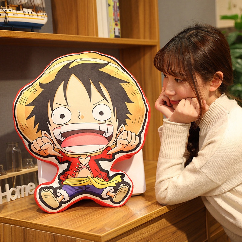 Gối Nhồi Bông Hình Nhân Vật Nami Sanji Zoro Chopper One Piece 50cm
