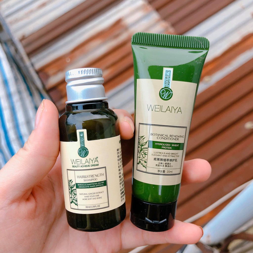 Sale giá gốc gội xả gừng xanh và nâu 312ml - 200ml (tặng kèm mini 30ml - 20ml) | BigBuy360 - bigbuy360.vn