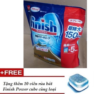 Viên Rửa Bát Finish Nhật Gói 150 Viên rửa tổng hợp