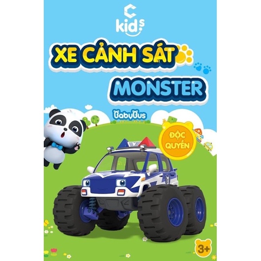 Xe cảnh sát monster baby bus