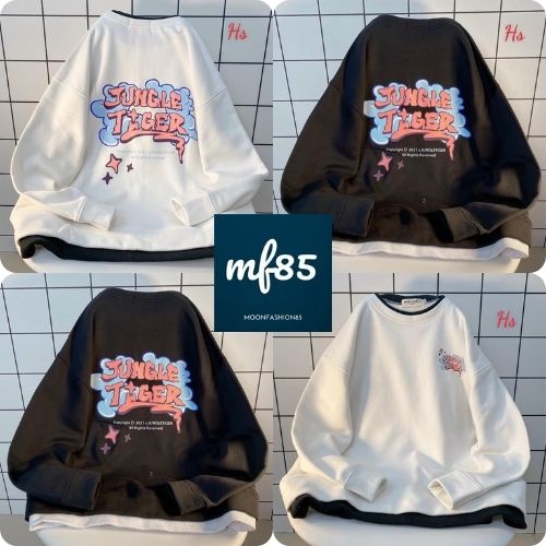 [Có Video Và Ảnh Thật] Áo Sweater Jungle Tiger Trẻ Trung, Chất Nỏ Cotton Dày Dặn Ligin Mã 598💖Moonfshion85