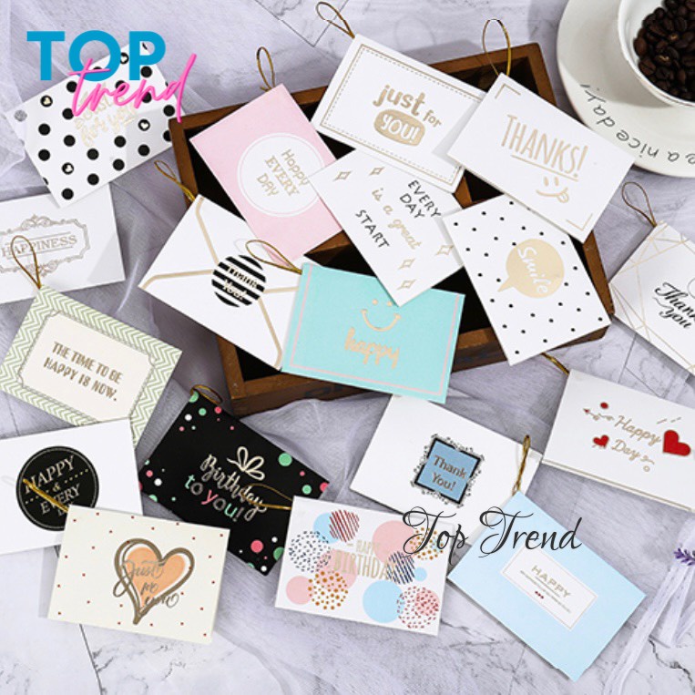 Quà tặng - 10 Sticker cute Anime - tấm thiệp cảm ơn, thiệp chúc mừng kích thước 9x9 cm - Top Trend