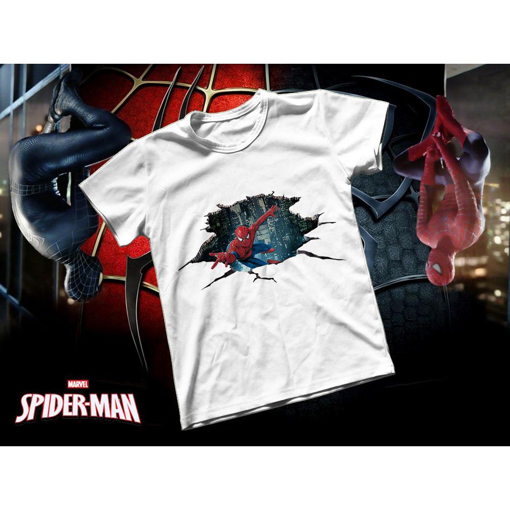 Áo thun Cotton Unisex - Movie - Spider Man - Spider man city