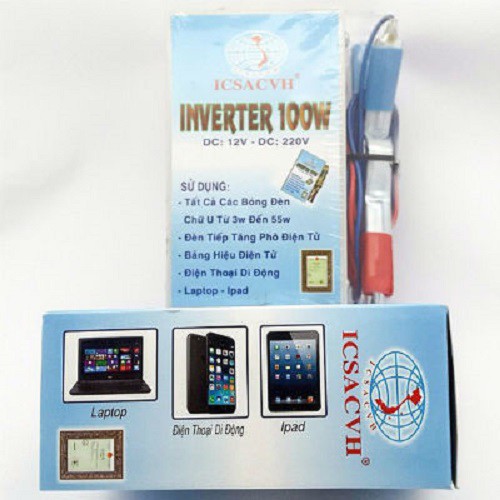 Bộ đảo điện 12V ra 220V 100W