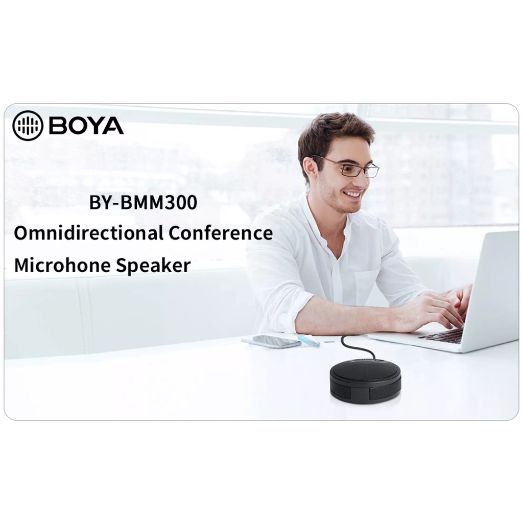 [Mã ELHACE giảm 4% đơn 300K] BOYA BY-BMM300 - Mic thu âm Hội nghị Đa hướng dành cho Smartphones/Tablets/Laptop