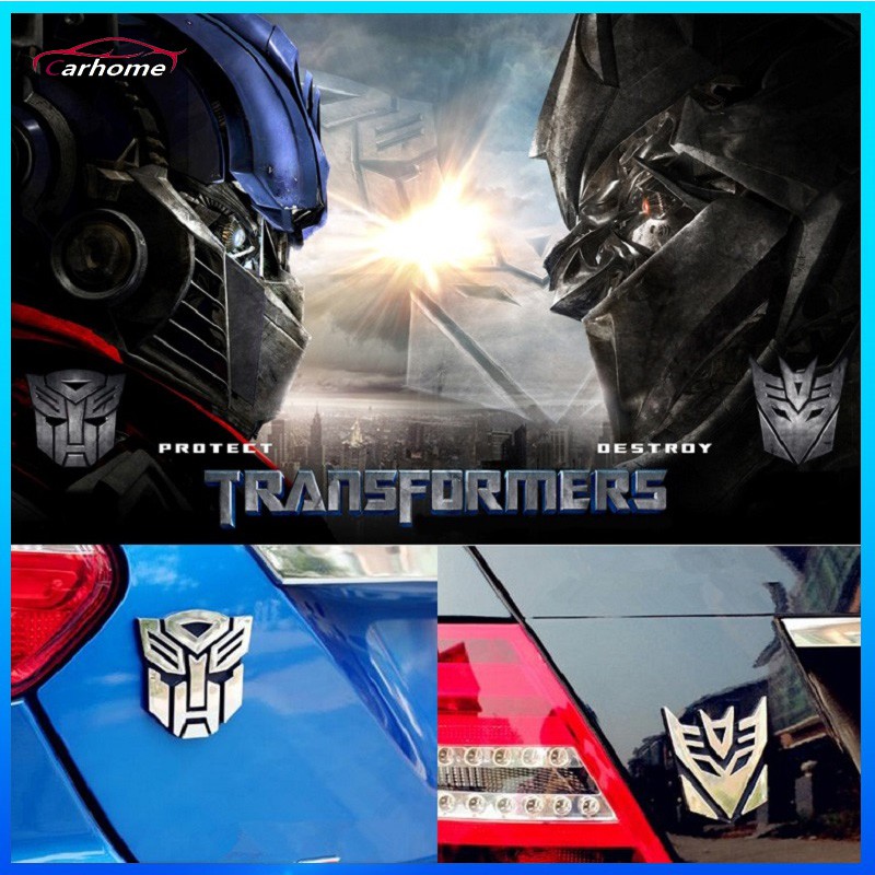 【CAR HOME】Logo dán biểu tượng Transformers autobot 3D cho xe hơi