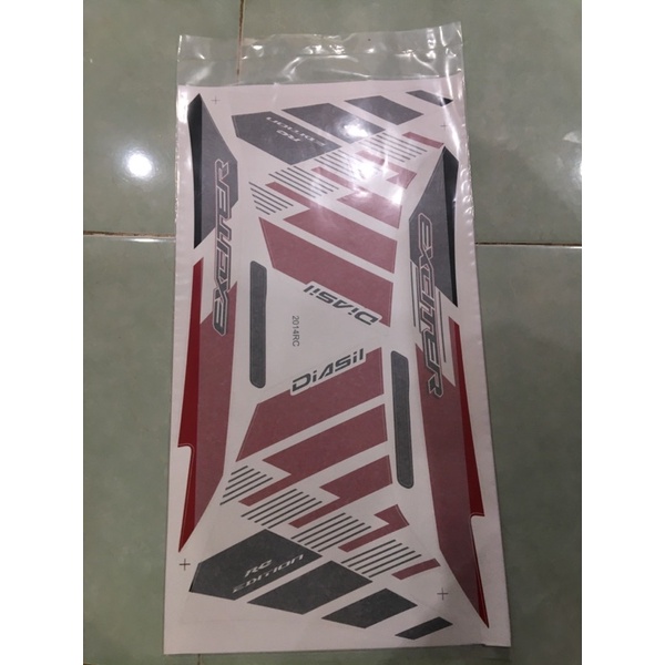 Tem exciter 135 2014 trắng đỏ Rc