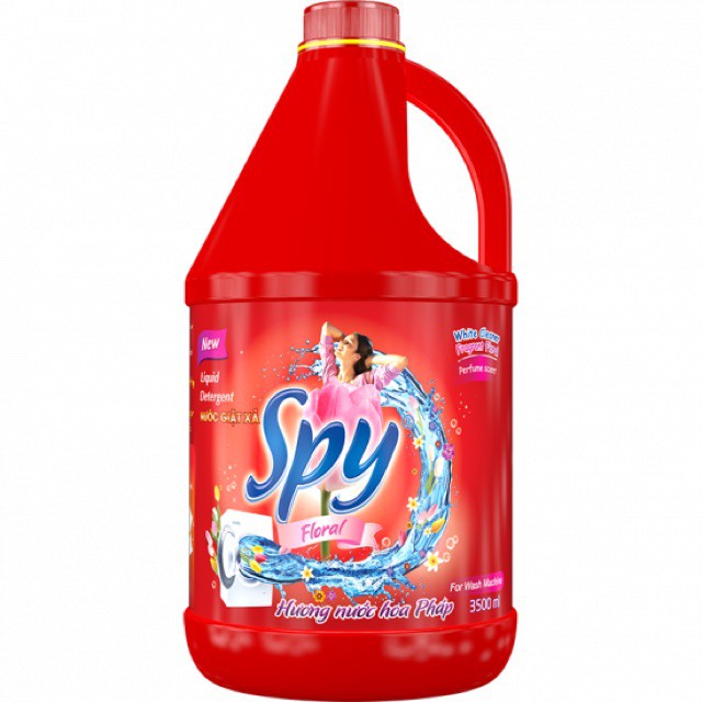 NƯỚC GIẶT XẢ SPY 2 IN 1 ĐỦ MÀU CAN 4,5L