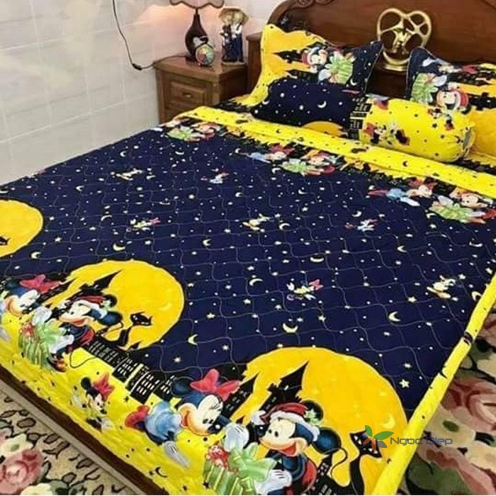 Bộ ga gối poly cotton micky