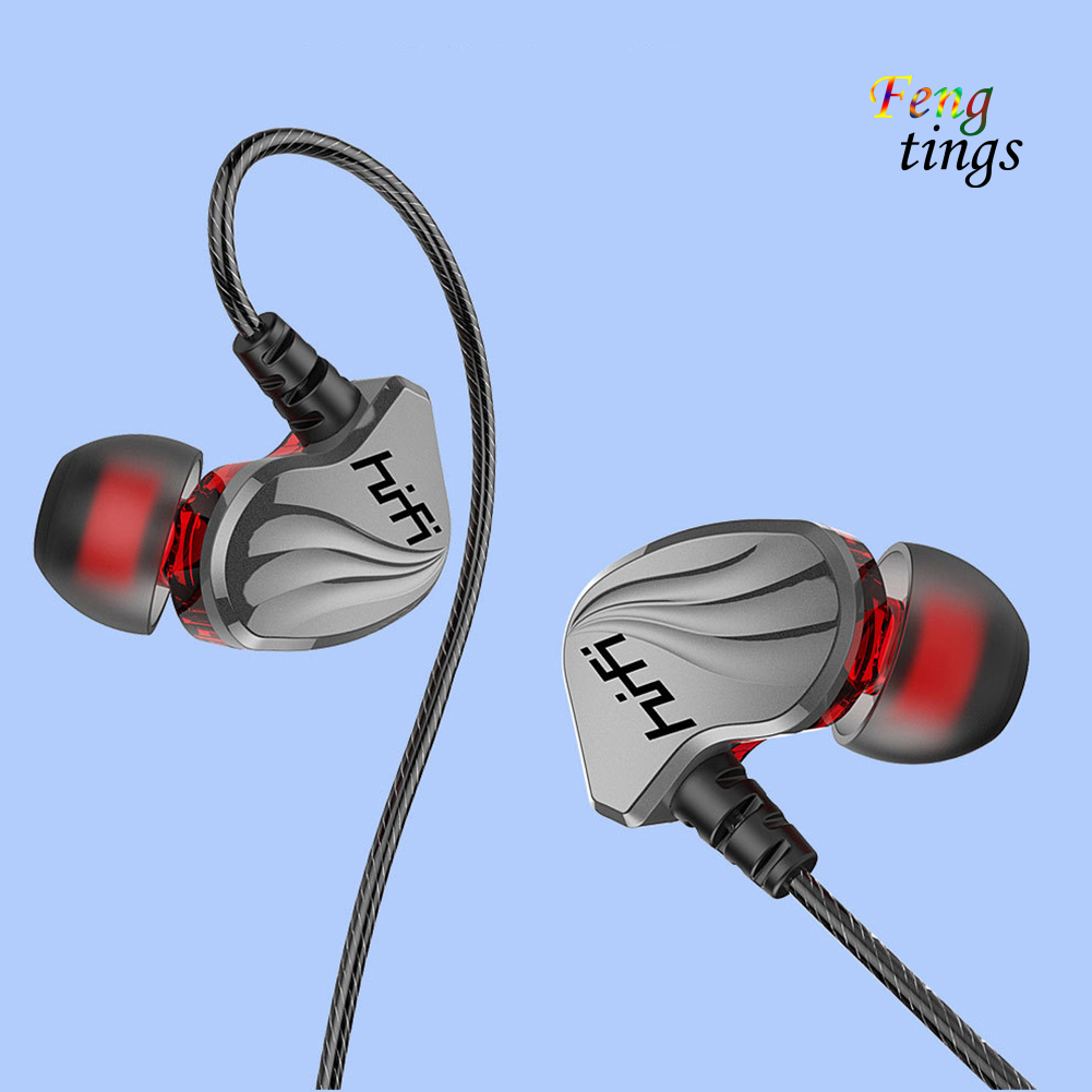 Tai Nghe Nhét Tai Thể Thao 6d 4 Lõi 3.5mm hifi bass Trầm k1