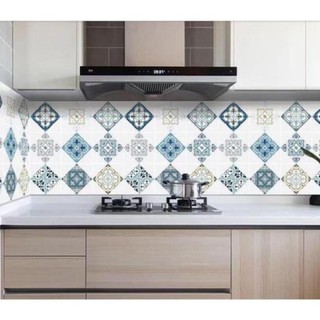 Decal Dán tường bếp hình hoa