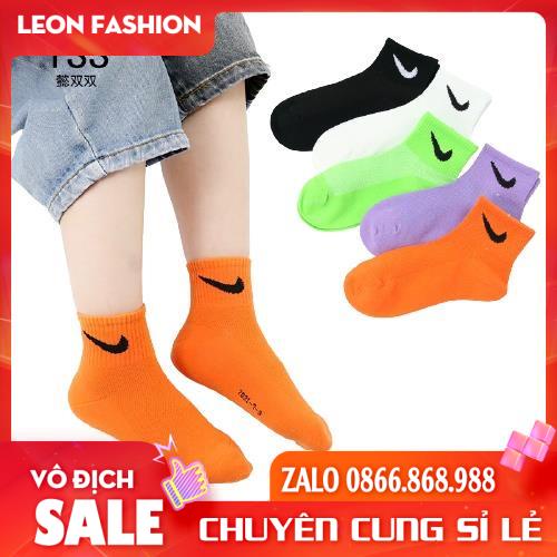 Tất Trẻ Em NIKE, Vớ cho bé 1 tuổi đến 15 tuổi [COMBO 5 ĐÔI] phụ kiện xinh xắn cho cả bé trai lẫn bé gái.