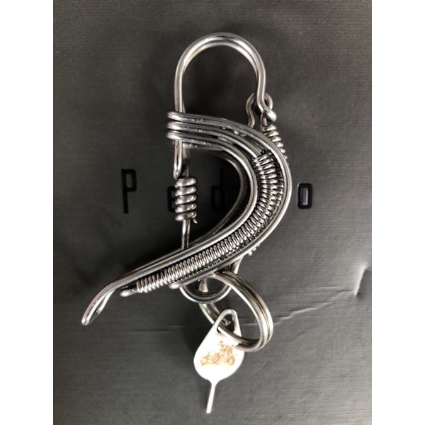 Móc khoá inox hình chim khách