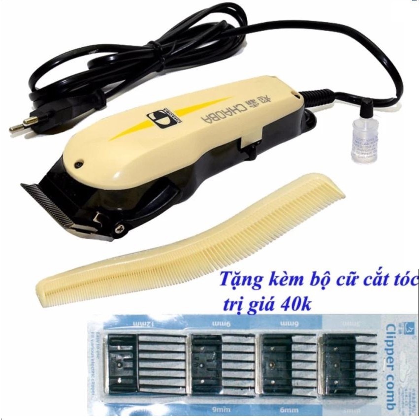 Tông đơ chaoba   TÔNG ĐƠ CẮT TÓC CHAOBA 808 KÈM 4 CỮ CẮT TÓC  MS(591)