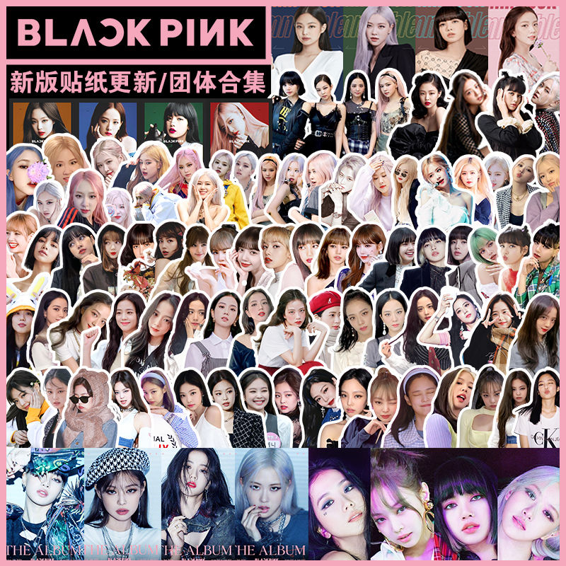 Bộ hình dán trang trí họa tiết nhóm nhạc Black Pink