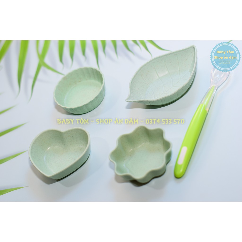 Bát ăn dặm lúa mạch mini cho bé NPP Baby Tôm