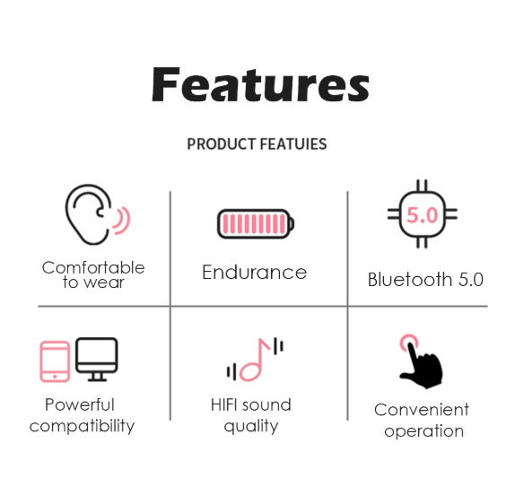 Tai Nghe Không Dây Kết Nối Bluetooth Kèm Mic