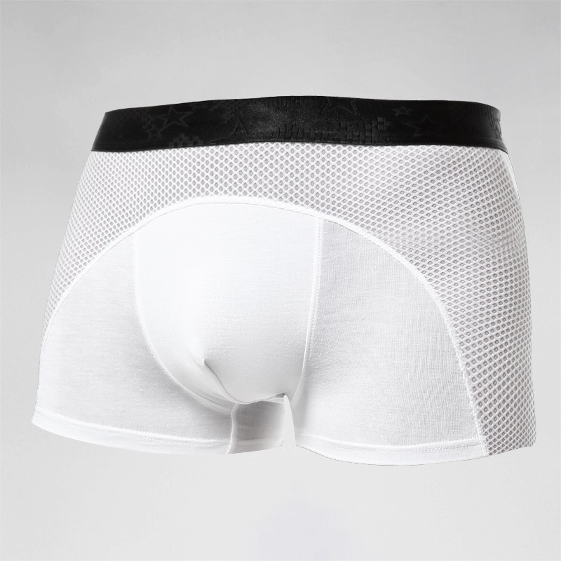 Quần Lót Boxer Vải Lụa Lạnh Mềm Mại Thoáng Khí Thoải Mái Cho Nam 249