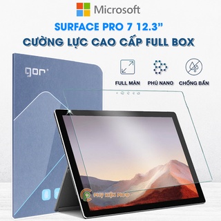 Cường lực Surface Pro 7 12.3 inch chính hãng GOR trong suốt viền cong 3D - Dán màn hình Surface Pro 7