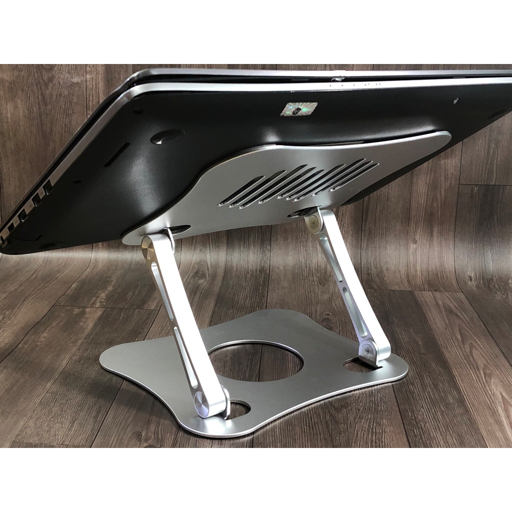 Giá đỡ Macbook, Laptop nhôm cao cấp tích hợp góc nâng cao điều chỉnh - Spa Laptop