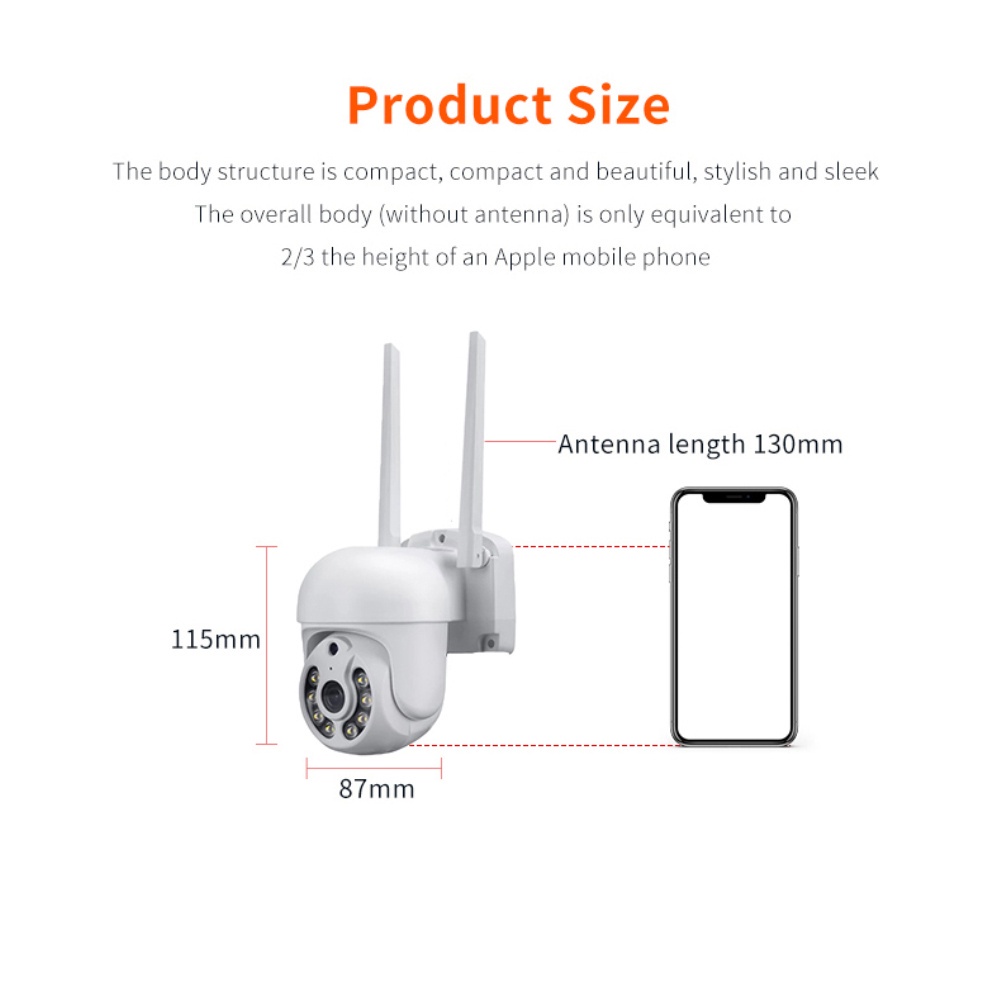 Camera giám sát XY46 2MP WIFI IP HD 1080P có chế độ nhìn đêm | BigBuy360 - bigbuy360.vn
