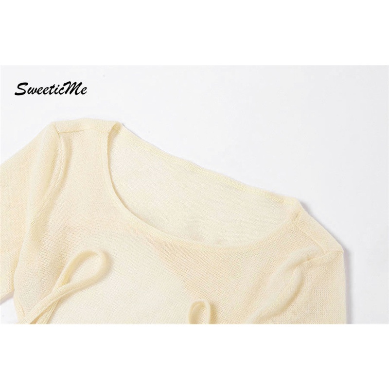 Set Đầm Cổ Tròn Trễ Vai Sweeticme