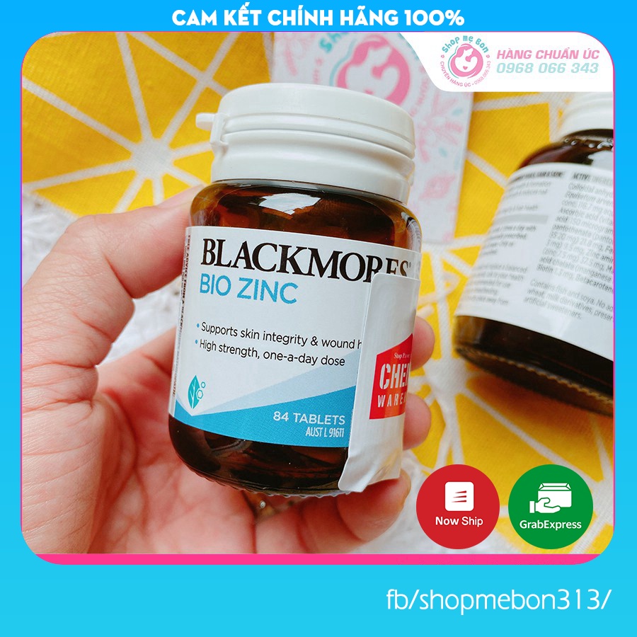 [TEM CHEMIST] Kẽm Blackmores Bio Zinc 84 viên Úc