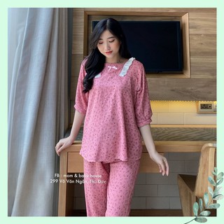 Bộ bầu hoa nhí tay lững viền bèo