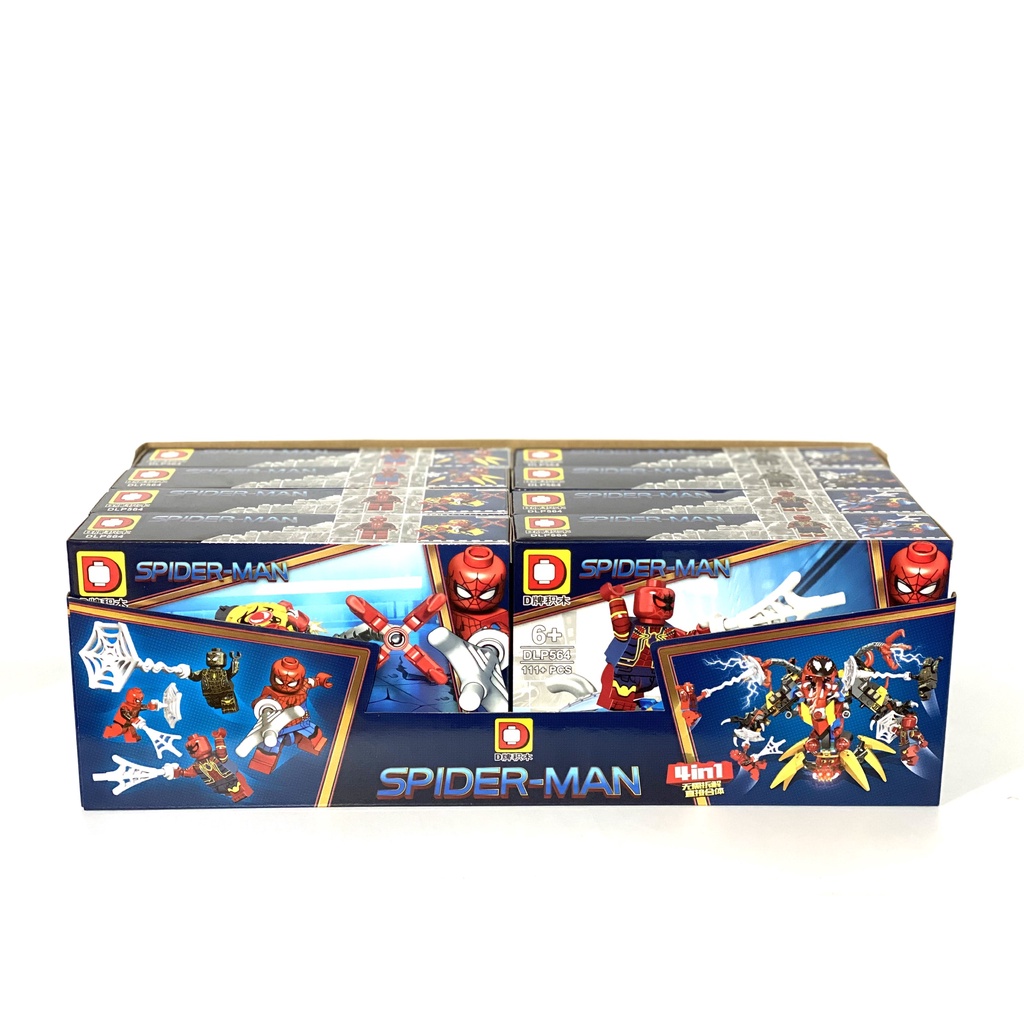 LẮP GHÉP NONLEGO BỘ 4 IN 1  NGƯỜI NHỆN - SPIDER MAN DLP564