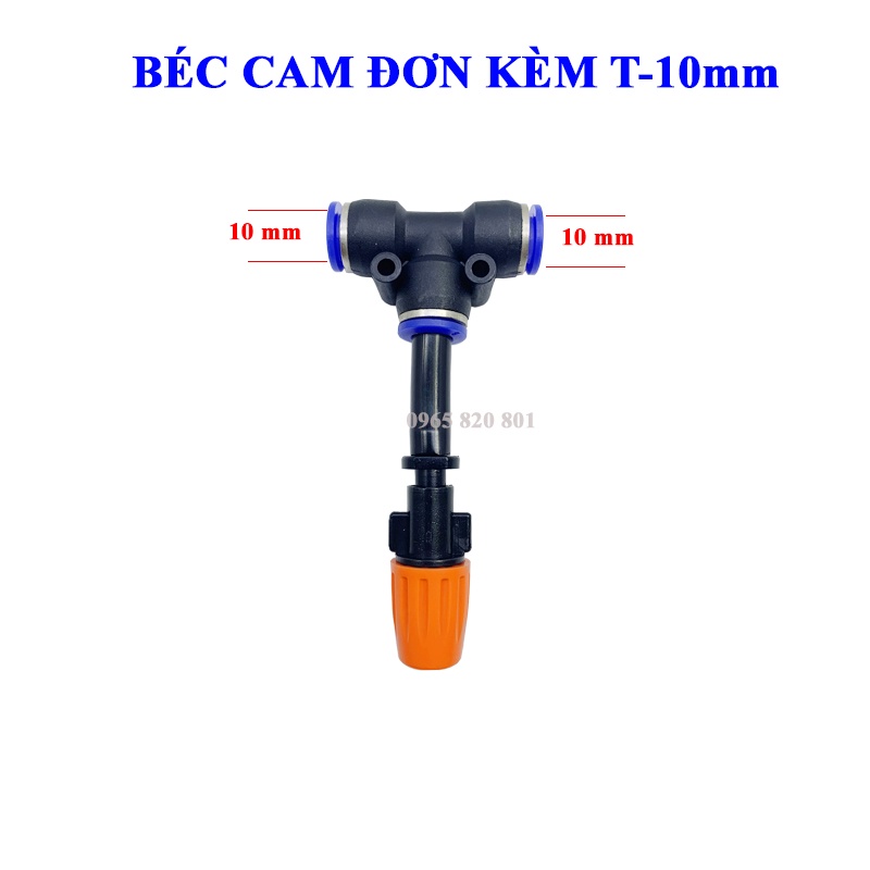 Béc Phun Sương 1 Cửa Cam gắn ống 8,10,12mm