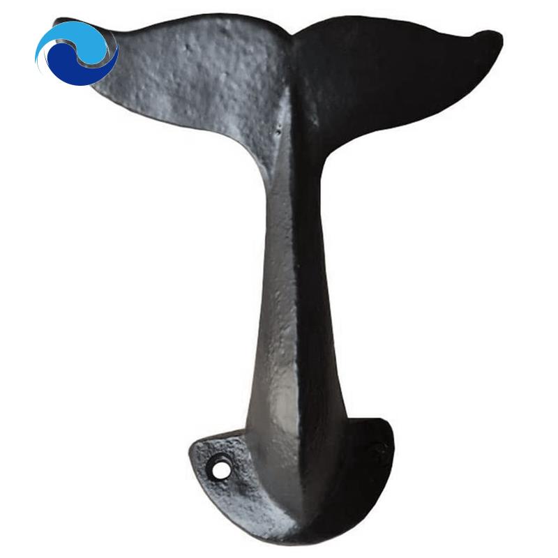 Móc Treo Đồ Gắn Tường Hình Cá Voi Bằng Sắt Kích Thước 18X7X5cm/7X2.75X1.96Inch