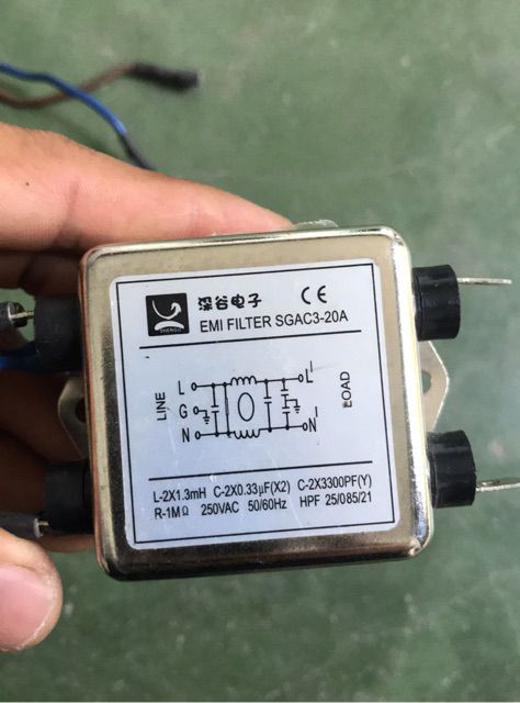 Lọc nhiễu noise filter 250v cho thiết bị âm thanh, máy tính , cnc, điện gia dụng...