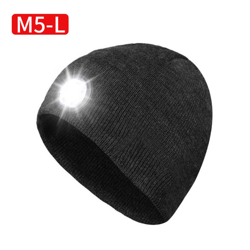 Mũ len có đèn led siêu ấm nam nữ ngày rét đậm