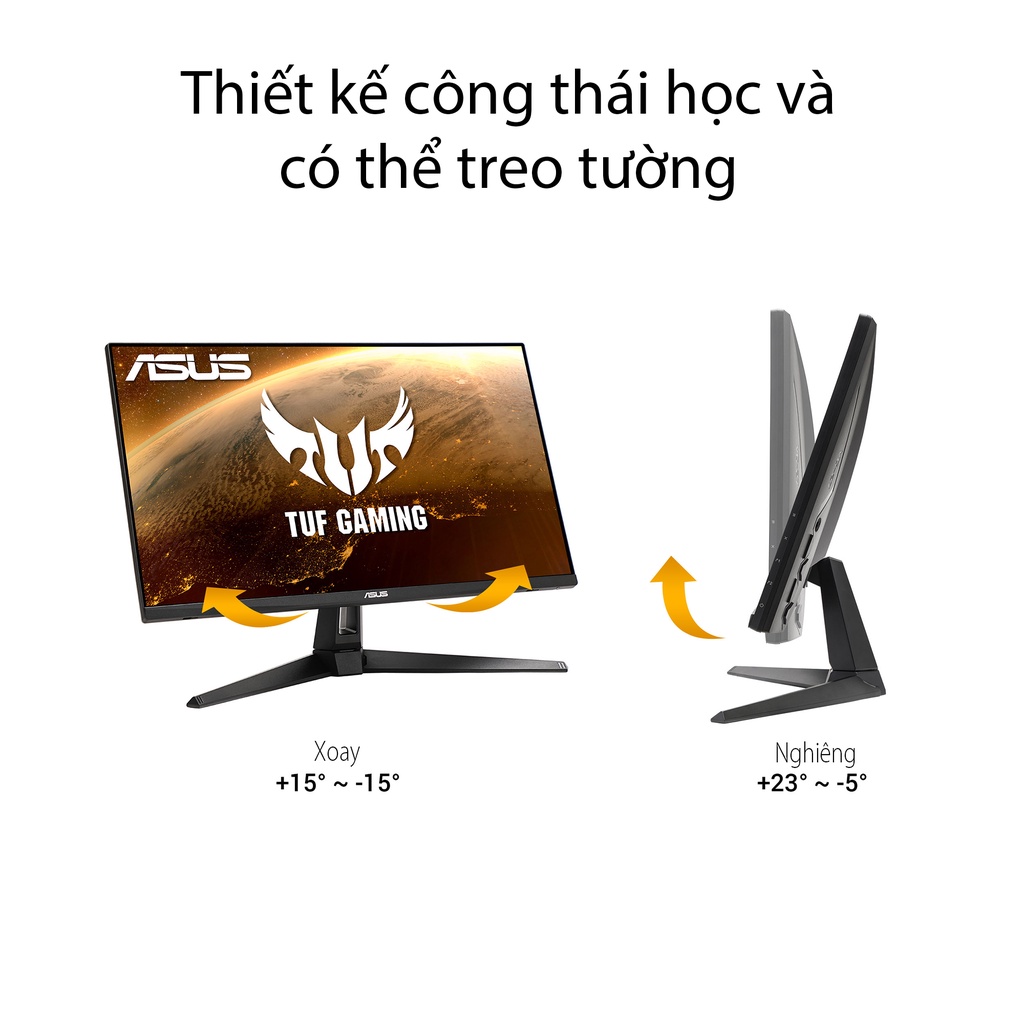 Màn hình Asus VG279Q1A (27 inch/FHD/IPS/165Hz/1ms/250nits/HDMI+DP+Audio/Loa/Freesync) - Hàng Chính Hãng