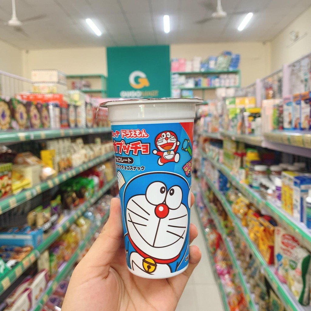 Bánh socola Lotte Cappuccino Doraemon Nhật Bản 38g