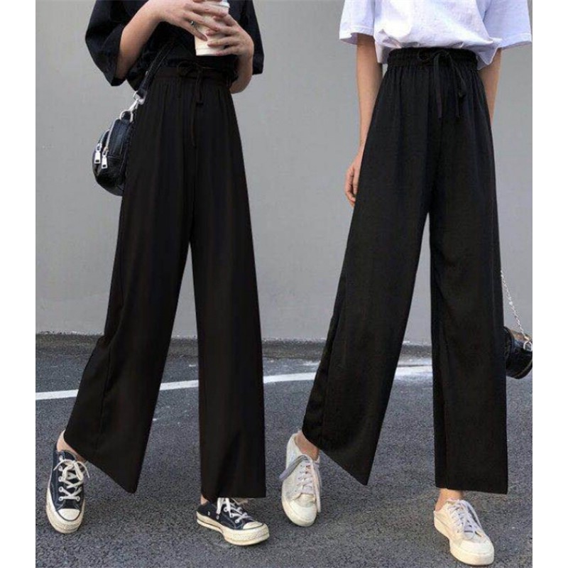 QUẦN ỐNG RỘNG XUÔNG KHÓA SƯỜN VẢI MỀM