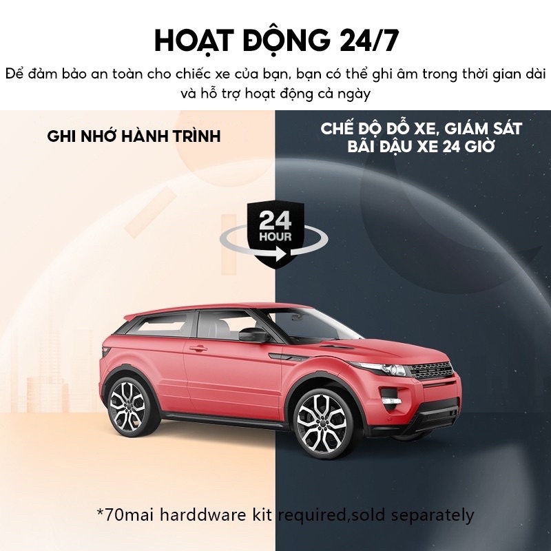 Camera Hành Trình 70mai Dash Cam M300 Ghi hình 1296P siêu nét