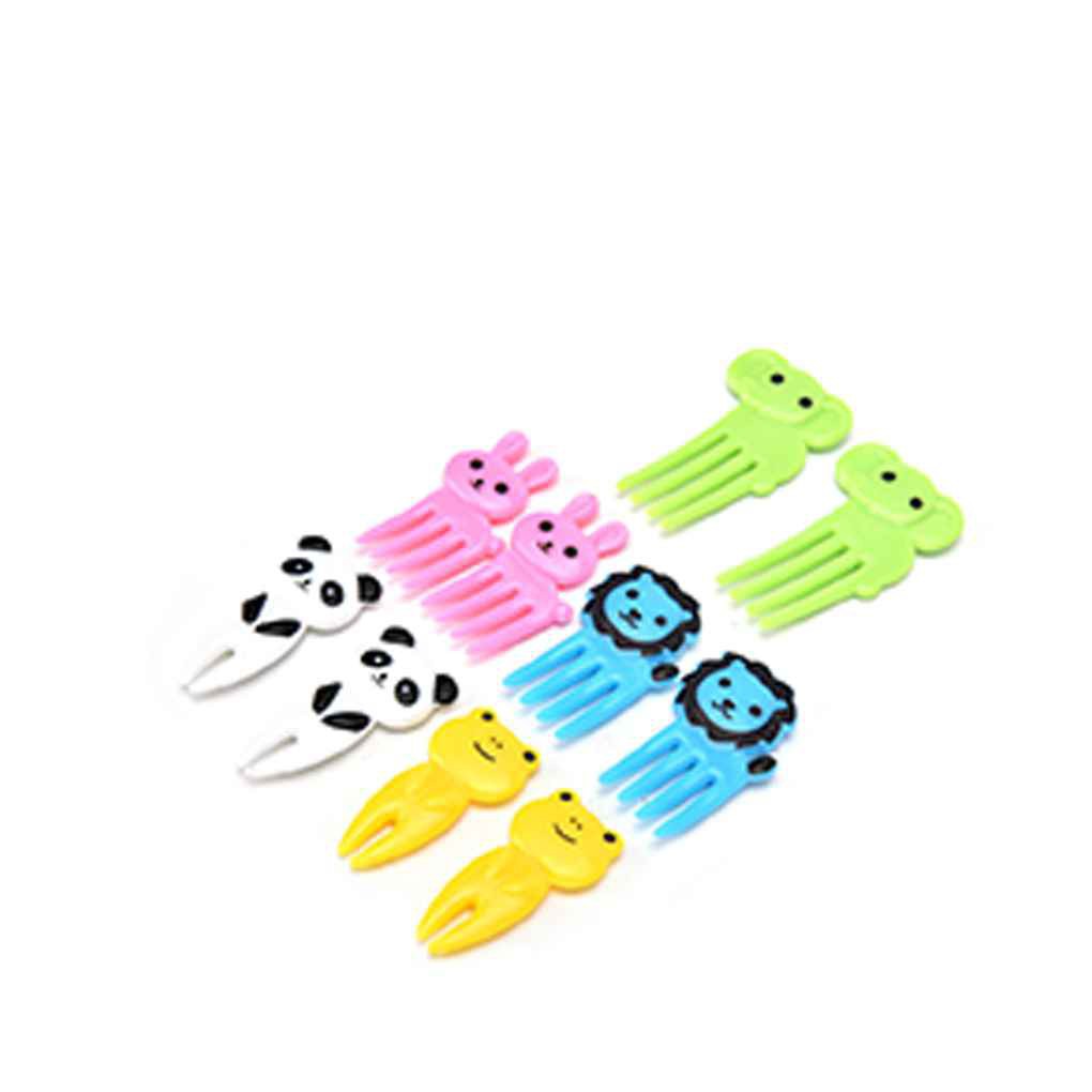 Nĩa nhựa hình thú dùng cho ăn trái cây