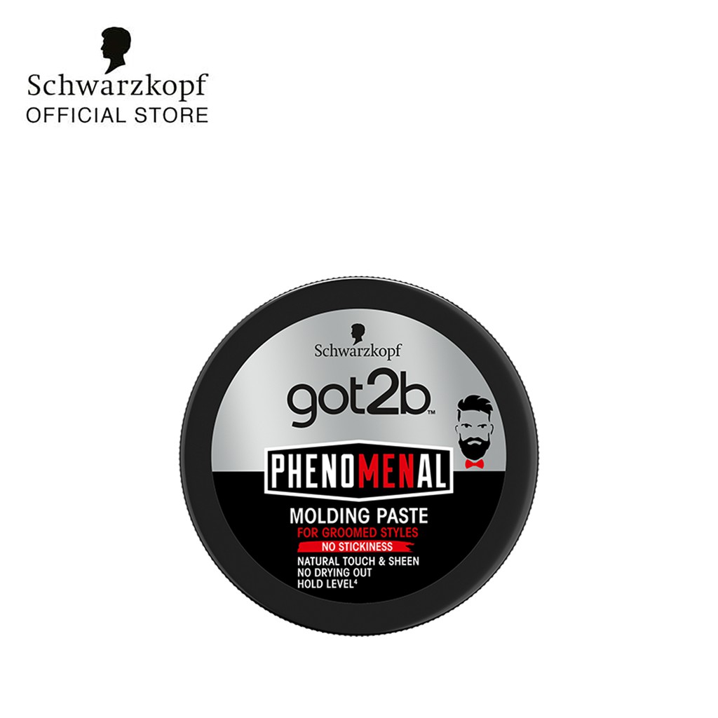 Combo sáp vuốt tóc Schwarzkopf Got2b Phenomenal Molding Paste 100ml và keo xịt tóc Got2b Finishing Hairspray 200ml