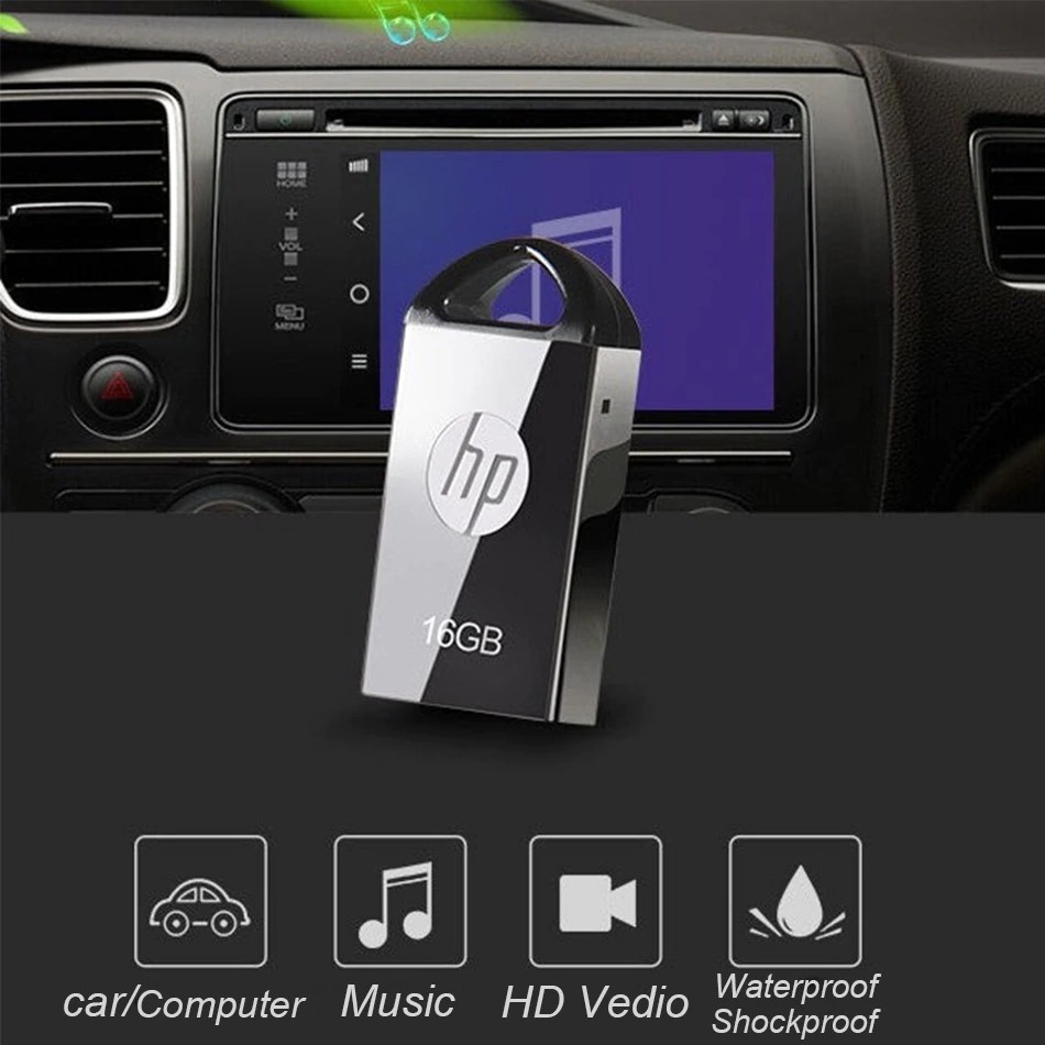 USB HP V221W tùy chọn dung lượng kèm đầu chuyển đổi và giá đỡ điện thoại tiện dụng