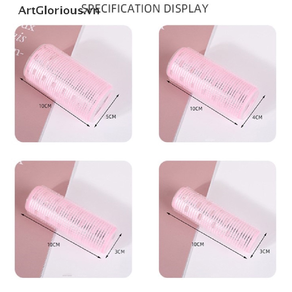 Lô Uốn Tóc Xoăn 4 Kích Thước Bằng Nhôm Artglarious Kèm Tấm Nhôm