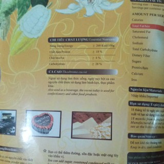 bột cacao nguyên chất hoà tan Rich (Túi 300g)