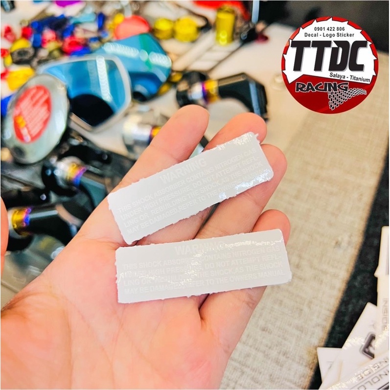 Tem Warning uv mực nổi trên mọi nền màu ✌