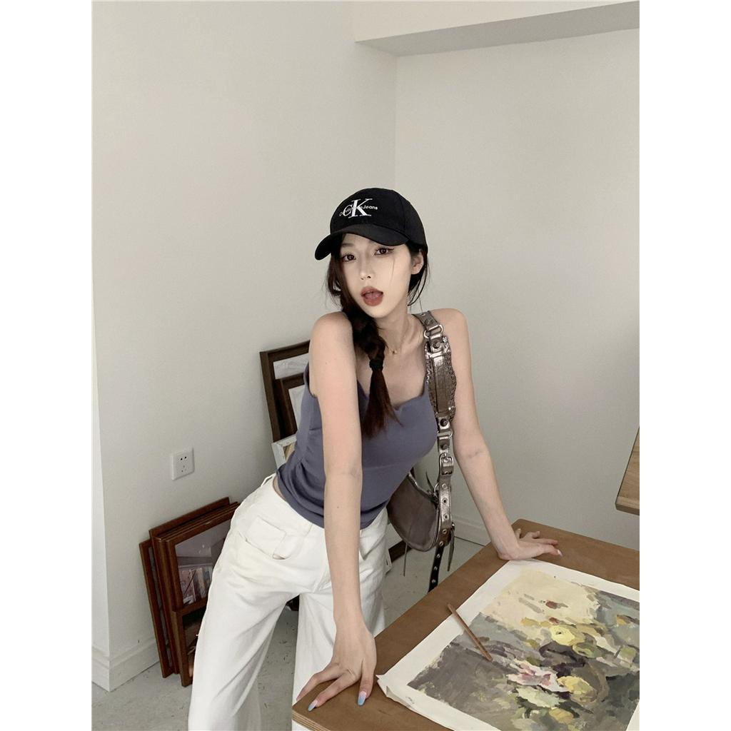 Áo Croptop Hai Dây Dáng Ôm Phong Cách Mùa Hè Mới 62726