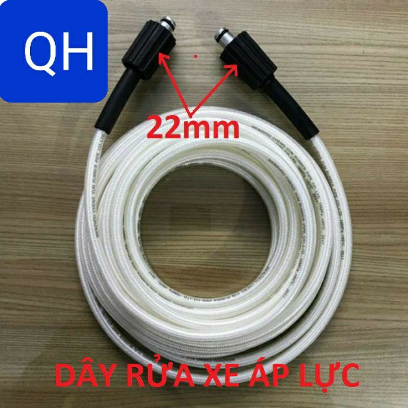 20 MÉT ỐNG DÂY RỬA XE ÁP LỰC CAO REN TRONG 22MM LOẠI 1