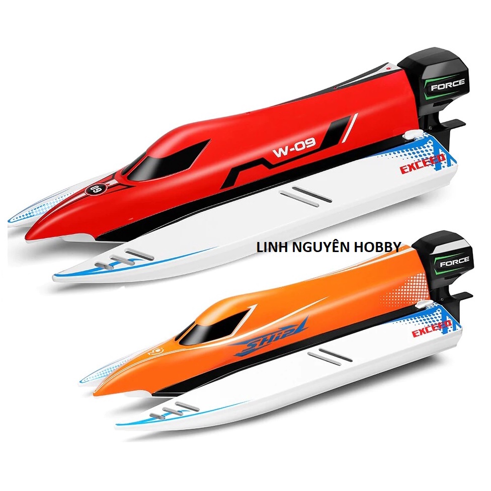 Tàu điều khiển từ xa Cano RC tốc độ cao không chổi than size 45cm - 45km/h High Speed RC Boat