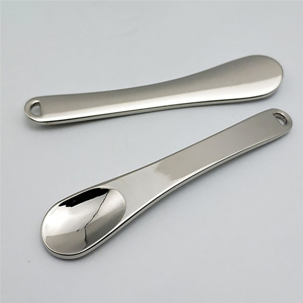 FALLFORBEAUTY High quality Cosmetic Spatula|Eye Cream Stick Metal Cosmetic Spoons|Mini Reusable Eye massage stick curved scoop Makeup Tools Mask Cream Spoon/Multicolor